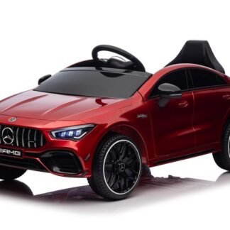 Coche a batería 12v para niños, Mercedes CLA45S AMG Pintado en Rojo 4x4, RC   INDA606-LE19789